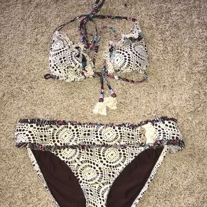 Lucky Brand bikini with matching coverup